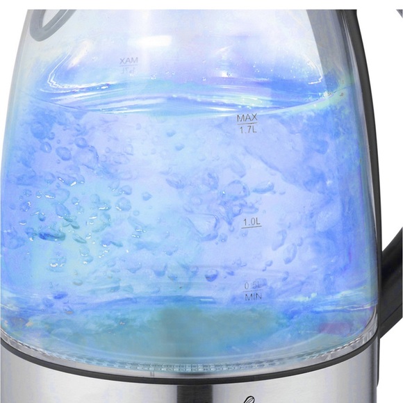 Mega Chef 🆕 1.7 liter Glass & Stainless Steel Electric Tea Kettle - Picture 3 of 7